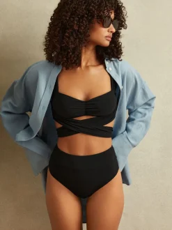 Reiss Bas de bikini taille haute Cristina Outlet