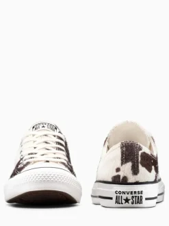 Converse Baskets basses en daim Pony imprimé vache