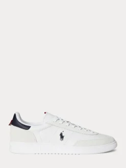 Polo Ralph Lauren Baskets Bedford en daim en cuir mélangé Discount