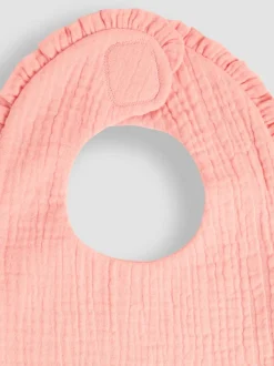 Jojo Maman Bébé Bavoir à volants en mousseline Bébé New