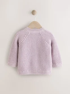 Next Bébé violet et abricot à fleurs - Cardigan brodé (0mths-2yrs) New