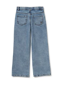 Benetton Jean droit orné bleu Online