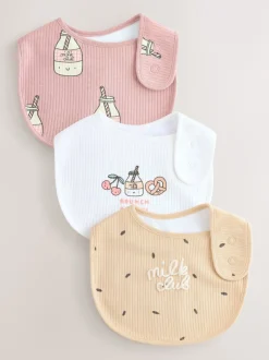 Next Berry Rose Nourriture Character - Bébé BIBS 3 Pack Clearance