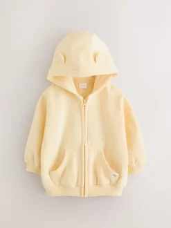 Next - Sweat à capuche zippé (3mths-7yrs) Beurre jaune Best