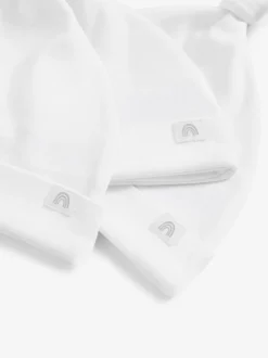 Next Blanc - 100% coton Cravate Top Chapeaux Bébé 3 Lot (0-12mois) Clearance
