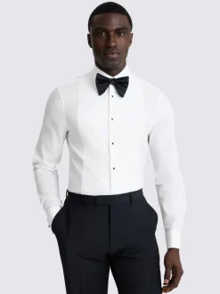 MOSS Blanc - Ajusté - Chemise Marcella à robe bavoir Clearance