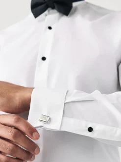 Next Blanc - Ajustement régulier - Lot de cravates classiques à double poignet et coupe classique Hot