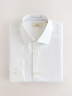 Next Blanc - Ajustement régulier - Chemise Signature texturée élégante Best