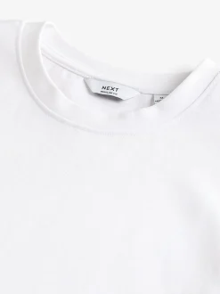 Next - Ajustement régulier - T-shirt épais Blanc