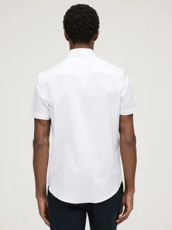 Next Blanc - Ajustement régulier - Chemise Oxford à manches courtes Easy Iron Button Down Best