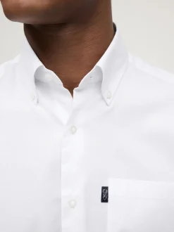 Next Blanc - Ajustement régulier - Chemise Oxford à manches courtes Easy Iron Button Down Best