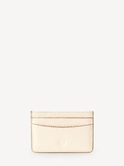 Aspinal of London Blanc - Slim Cuir grainé à cartes de crédit New