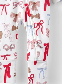 Cotton On Blanc - Barboteuse zippée en coton à manches longues Outlet