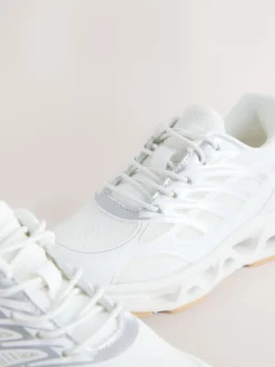 Next Blanc - Baskets à dentelle élastique Online