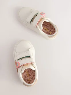 Next Blanc - Baskets à fermeture tactile Clearance