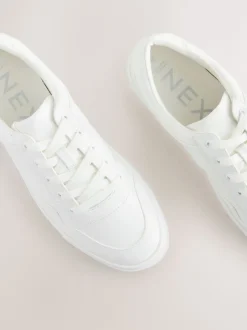 Next Blanc - Baskets à lacets épaisses Cleat Sale