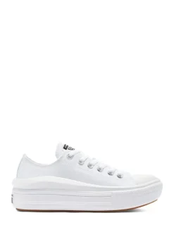 Converse Blanc - Baskets à plateforme All Star Move Chuck Ox New