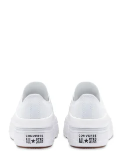 Converse Blanc - Baskets à plateforme All Star Move Chuck Ox New