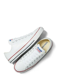 Converse Blanc - Baskets Chuck Ox en cuir blanches Best