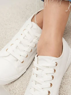 Next Blanc - Baskets de baseball vernies Hot