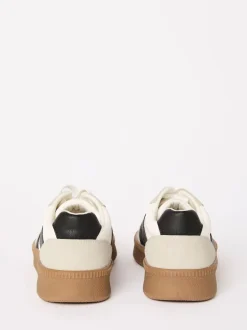 Friends Like These Blanc - Baskets de sport à lacets rétro à semelle en gomme Clearance