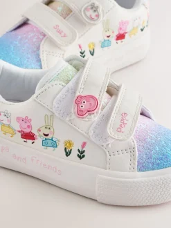 Next Blanc - Baskets Peppa Pig épaisses avec Fermeture par contact Outlet