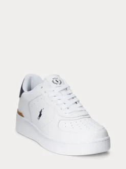 Polo Ralph Lauren Blanc - Baskets Masters Court en cuir Online