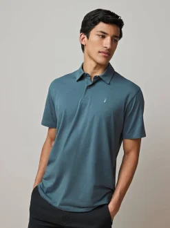 Next - Ajustement régulier - Polo en jersey Manches courtes 5 Pack Blanc / Bleu / Neutre / Rose / Gris Best