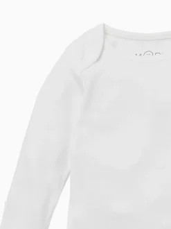 Mori Blanc - Body à encolure enveloppe à manches longues Sale