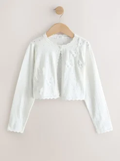 Next Blanc - Boléro Butterfly Occasion (3-16ans) Outlet