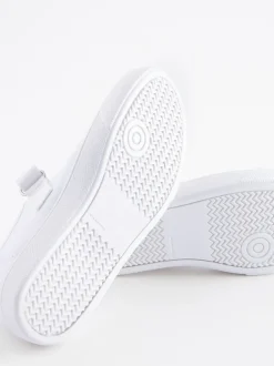Next Blanc - Butterfly Embroidered School Plimsoll Chaussures Best
