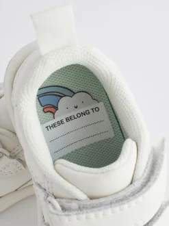 Next Blanc - Chaussures bébé Splash en cuir à fermeture scratch Best