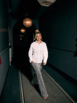 Next Blanc - Chemise ajustée à taille cintrée Clearance