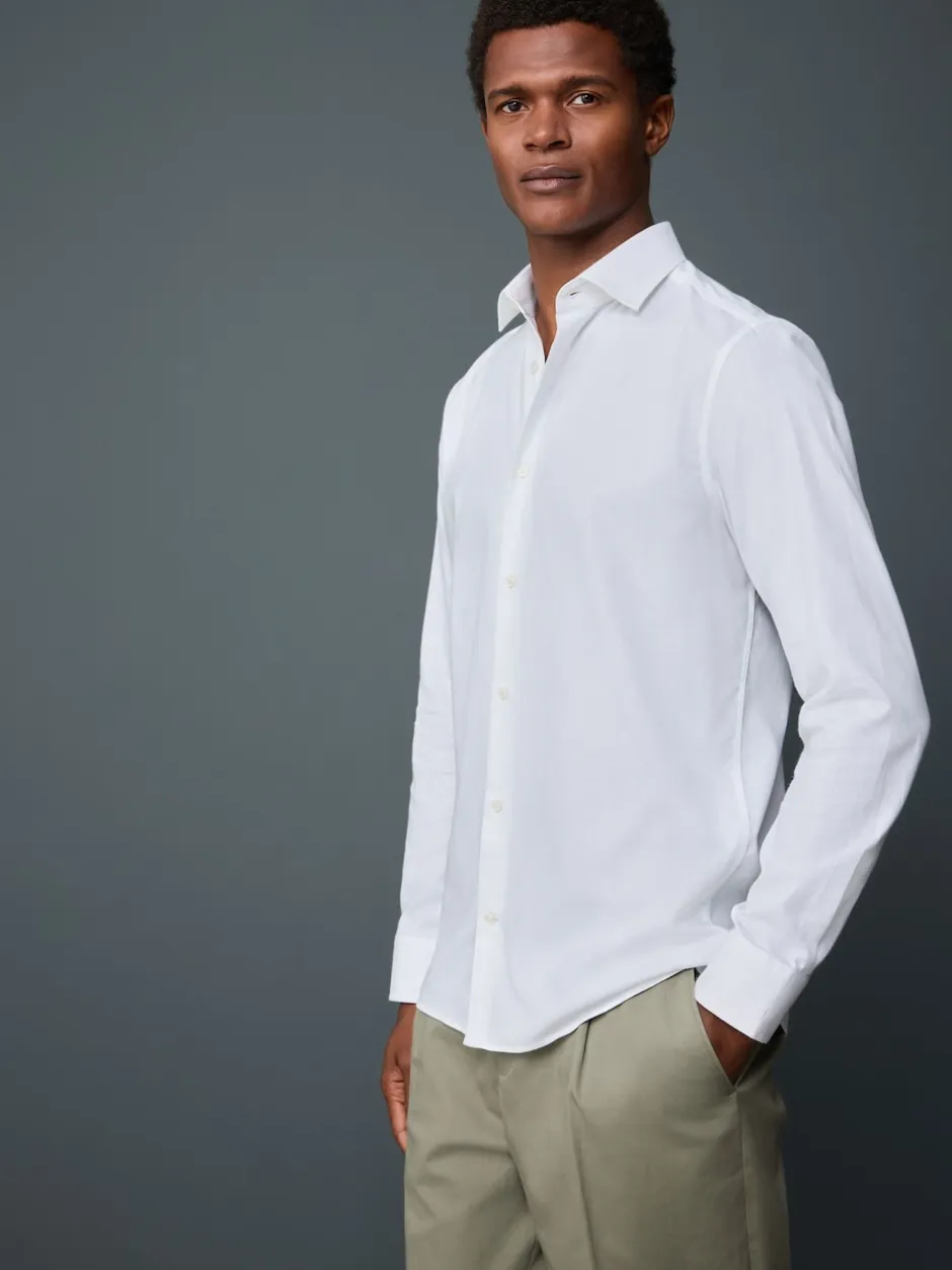 Next Blanc - Chemise élégante douce au toucher à manches longues Outlet
