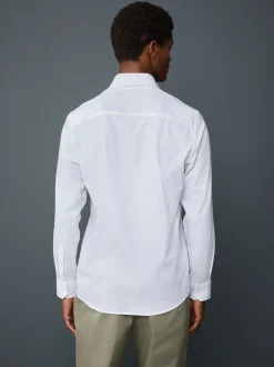 Next Blanc - Chemise élégante douce au toucher à manches longues Outlet