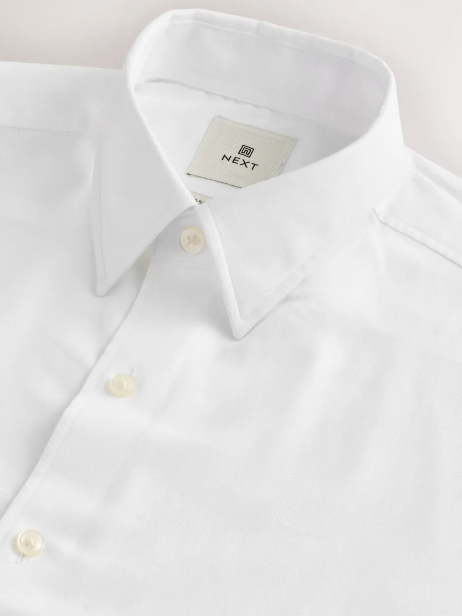 Next Blanc - Chemise élégante douce au toucher à manches longues Outlet