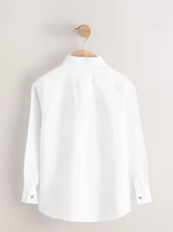 Next Blanc - Chemise manches longues 100% lin (3-16ans) Online