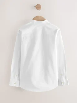 Next Blanc - Chemise Oxford à manches longues et Col mao (3-16ans)