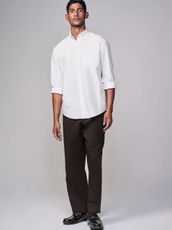 Next - Chemise Oxford douce à manches longues Blanc Hot