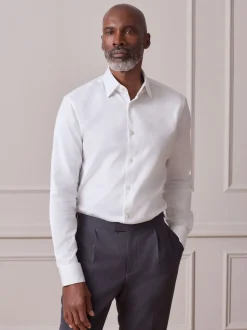 Next Blanc - Chemise Signature en coton satiné Best