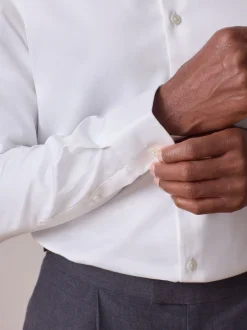 Next Blanc - Chemise Signature en coton satiné Best