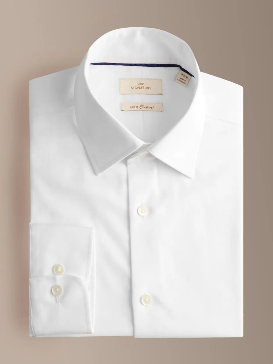 Next Blanc - Chemise Signature en coton satiné Best