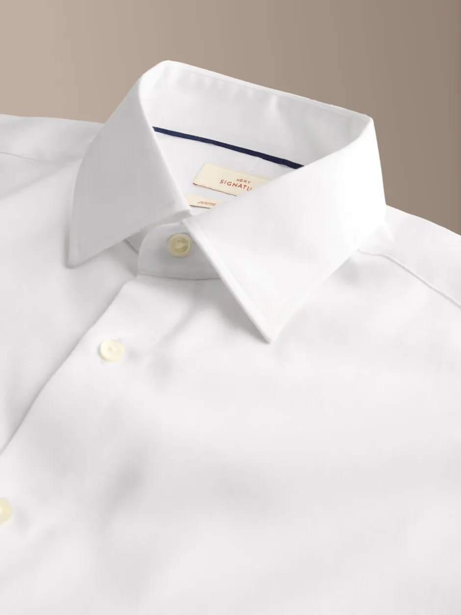 Next Blanc - Chemise Signature en coton satiné Best