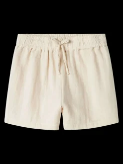 Name It Blanc - Chemises à cordon de serrage aspect lin 100% coton Online