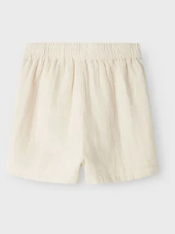 Name It Blanc - Chemises à cordon de serrage aspect lin 100% coton Online