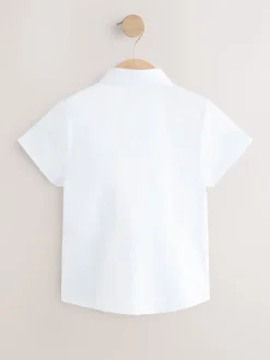 Next Blanc - Chemises d’école ajustées à manches courtes Lot de 5 (4-18ans) Sale