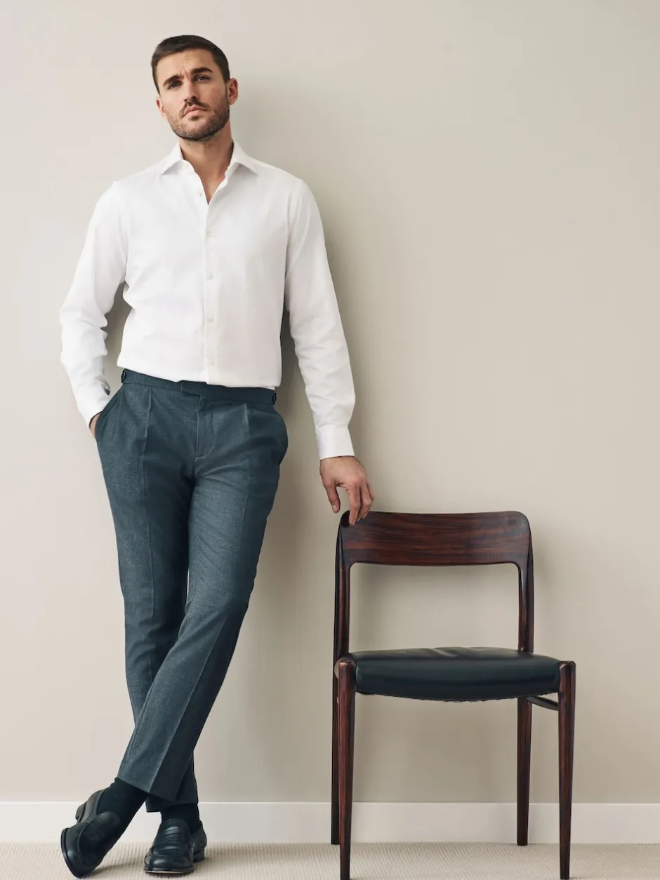 Next Blanc - Chemises Signature manches longues 100% coton Pima Hot