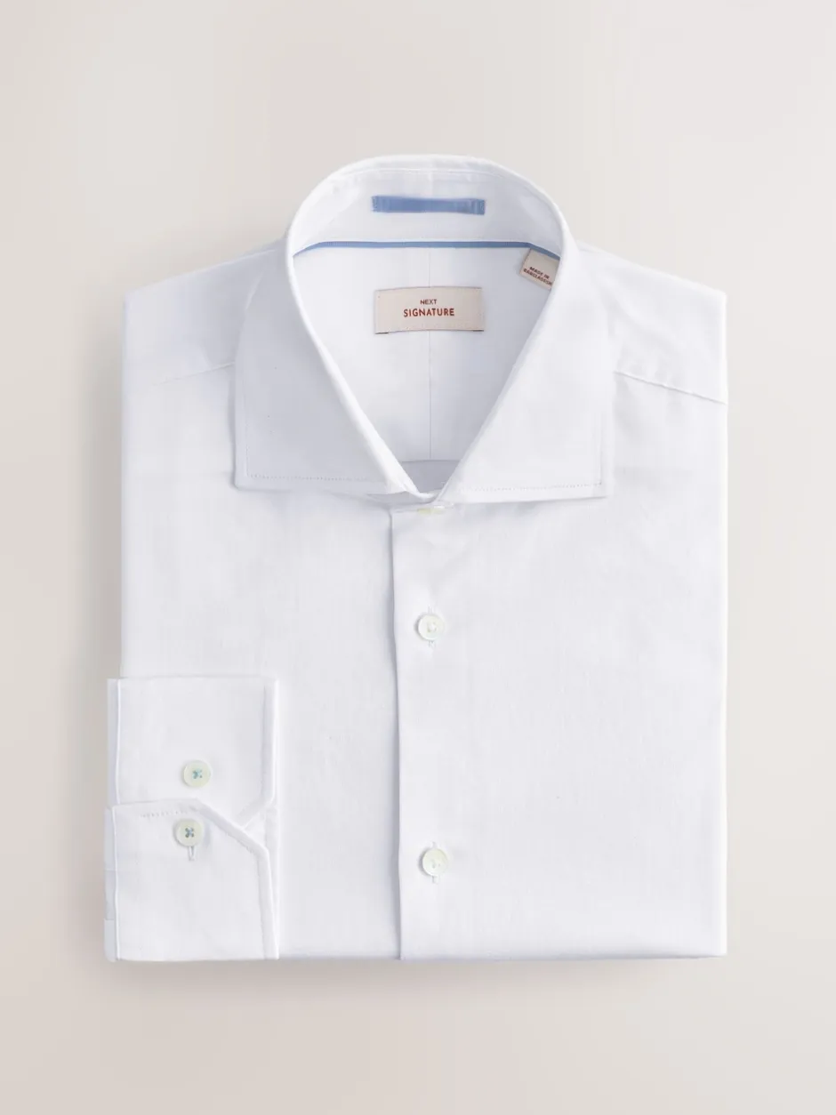 Next Blanc - Chemises Signature manches longues 100% coton Pima Hot