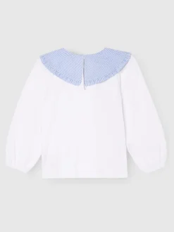 Angel & Rocket Blanc - Chemisier Rayure Manches longues Betty Hot