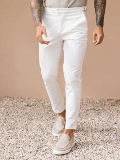 MAUVAIS Blanc - Chinos Beaufort Extensible Online
